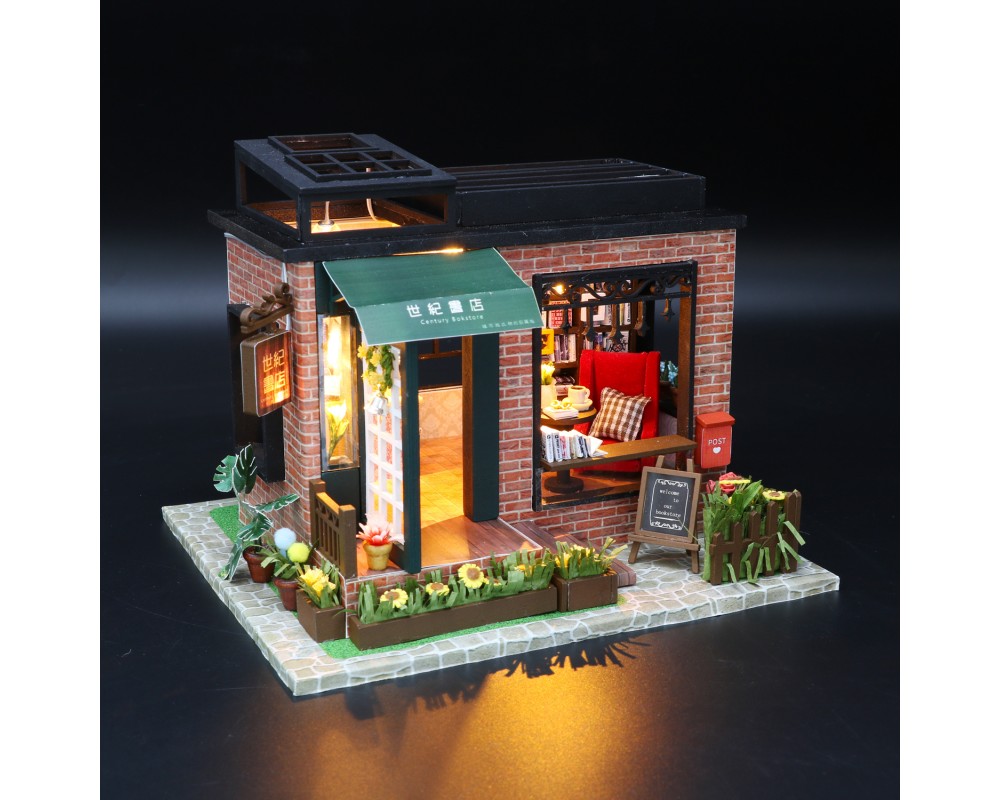 Румбокс Интерьерный конструктор Hobby Day DIY MiniHouse, Книжный магазин, C008 Румбокс Интерьерный конструктор Hobby Day DIY MiniHouse, Книжный магазин, C008
