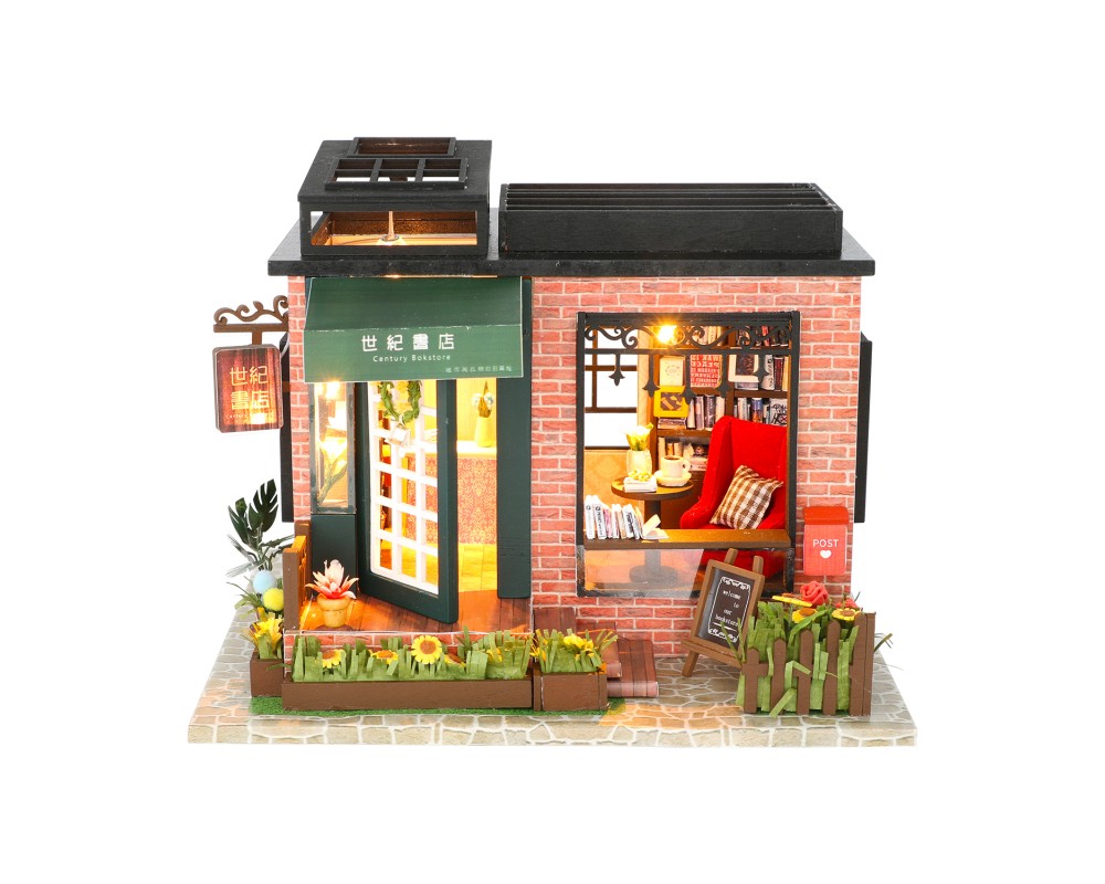 Румбокс Интерьерный конструктор Hobby Day DIY MiniHouse, Книжный магазин, C008 Румбокс Интерьерный конструктор Hobby Day DIY MiniHouse, Книжный магазин, C008
