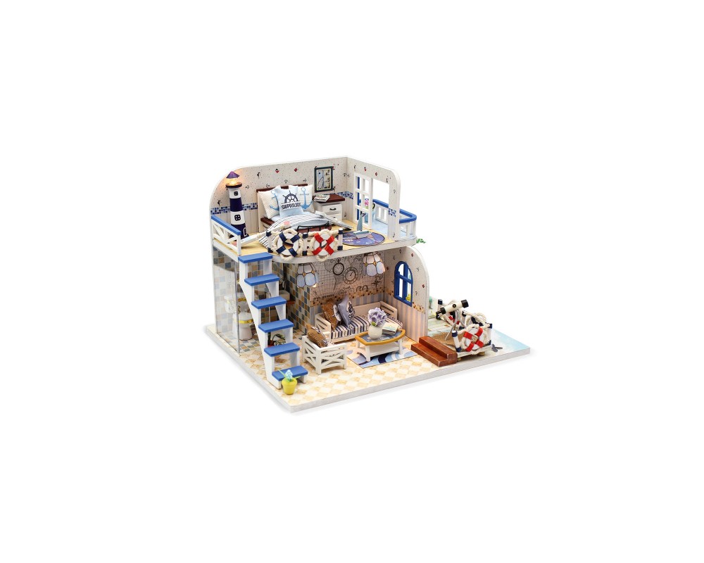 Румбокс Интерьерный конструктор Hobby Day DIY MiniHouse, Домик у моря, M032 Румбокс Интерьерный конструктор Hobby Day DIY MiniHouse, Домик у моря, M032