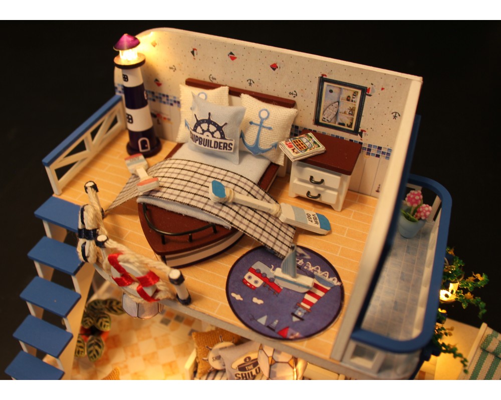 Румбокс Интерьерный конструктор Hobby Day DIY MiniHouse, Домик у моря, M032 Румбокс Интерьерный конструктор Hobby Day DIY MiniHouse, Домик у моря, M032