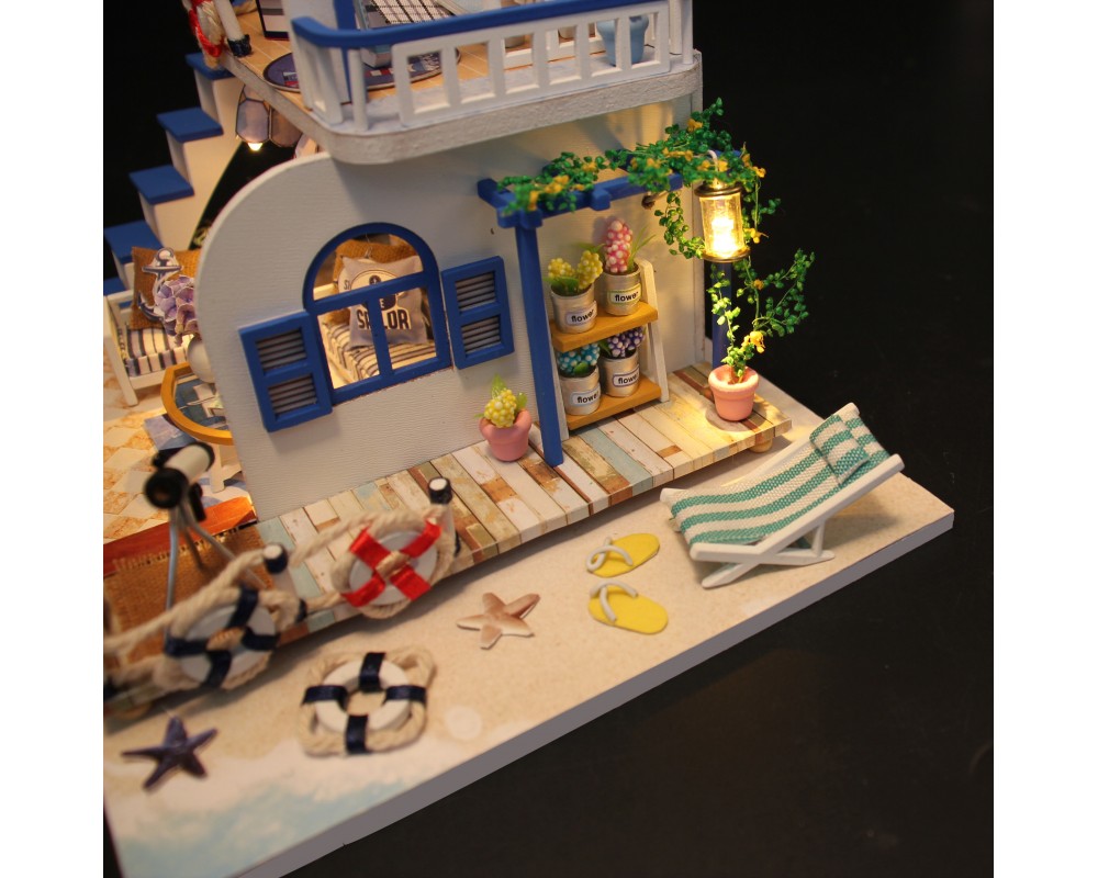 Румбокс Интерьерный конструктор Hobby Day DIY MiniHouse, Домик у моря, M032 Румбокс Интерьерный конструктор Hobby Day DIY MiniHouse, Домик у моря, M032