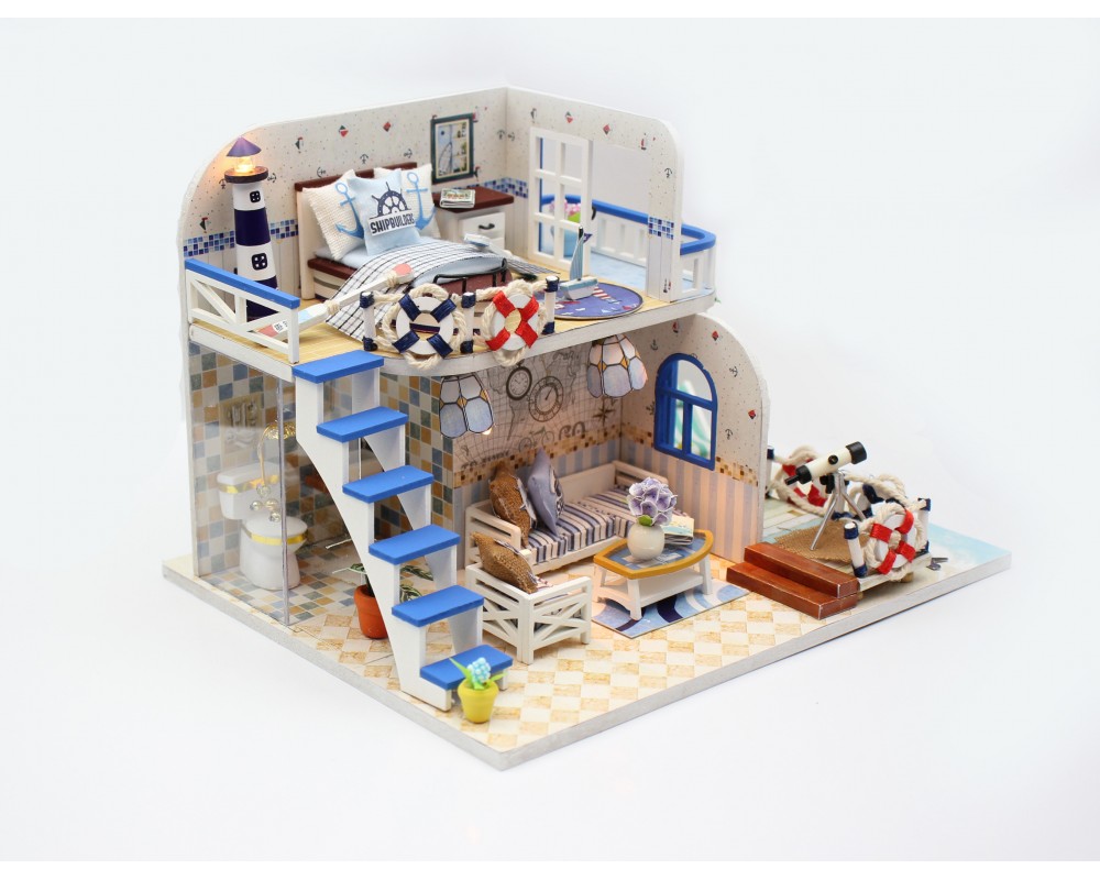 Румбокс Интерьерный конструктор Hobby Day DIY MiniHouse, Домик у моря, M032 Румбокс Интерьерный конструктор Hobby Day DIY MiniHouse, Домик у моря, M032