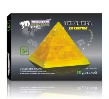 3D Crystal Puzzle Пирамида со светом 29014А