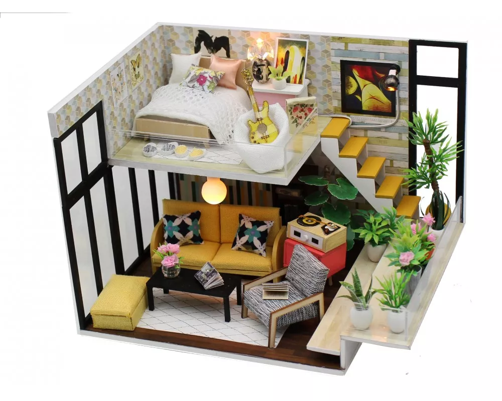 Румбокс Интерьерный конструктор Hobby Day DIY MiniHouse, Эколофт, M031 Румбокс Интерьерный конструктор Hobby Day DIY MiniHouse, Эколофт, M031